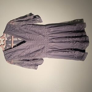 E Hong Fashion Women's Lavender Lace Romper, Size: M